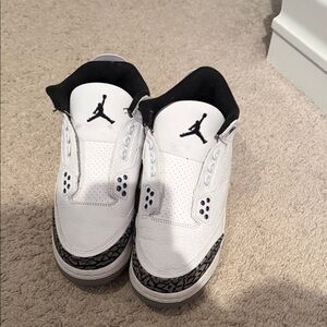 Kids White and Black Sneakers